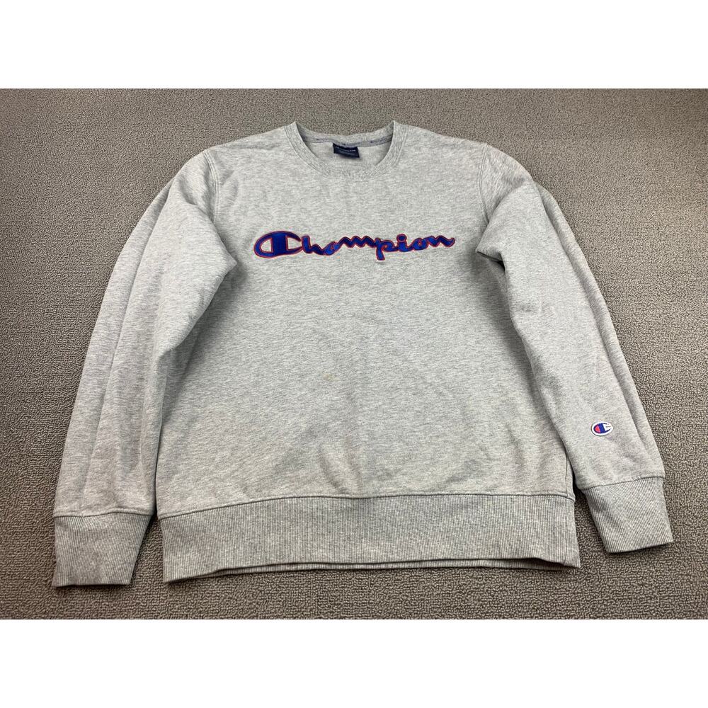 Champion‎ Men's Large Reverse Weave 3D Embroidered Crew Sweatshirt